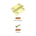 thumbnail image 3 of Uxcell 2Pcs Bisagras de Doble Acción, 1 pulgada Bisagras de Latón para Puertas Pequeñas Bisagras de Gabinete, 3 of 7