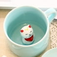thumbnail image 4 of Taza de cerámica de 2 uds perfecl Interior de Animales preciosos 3D, 4 of 8