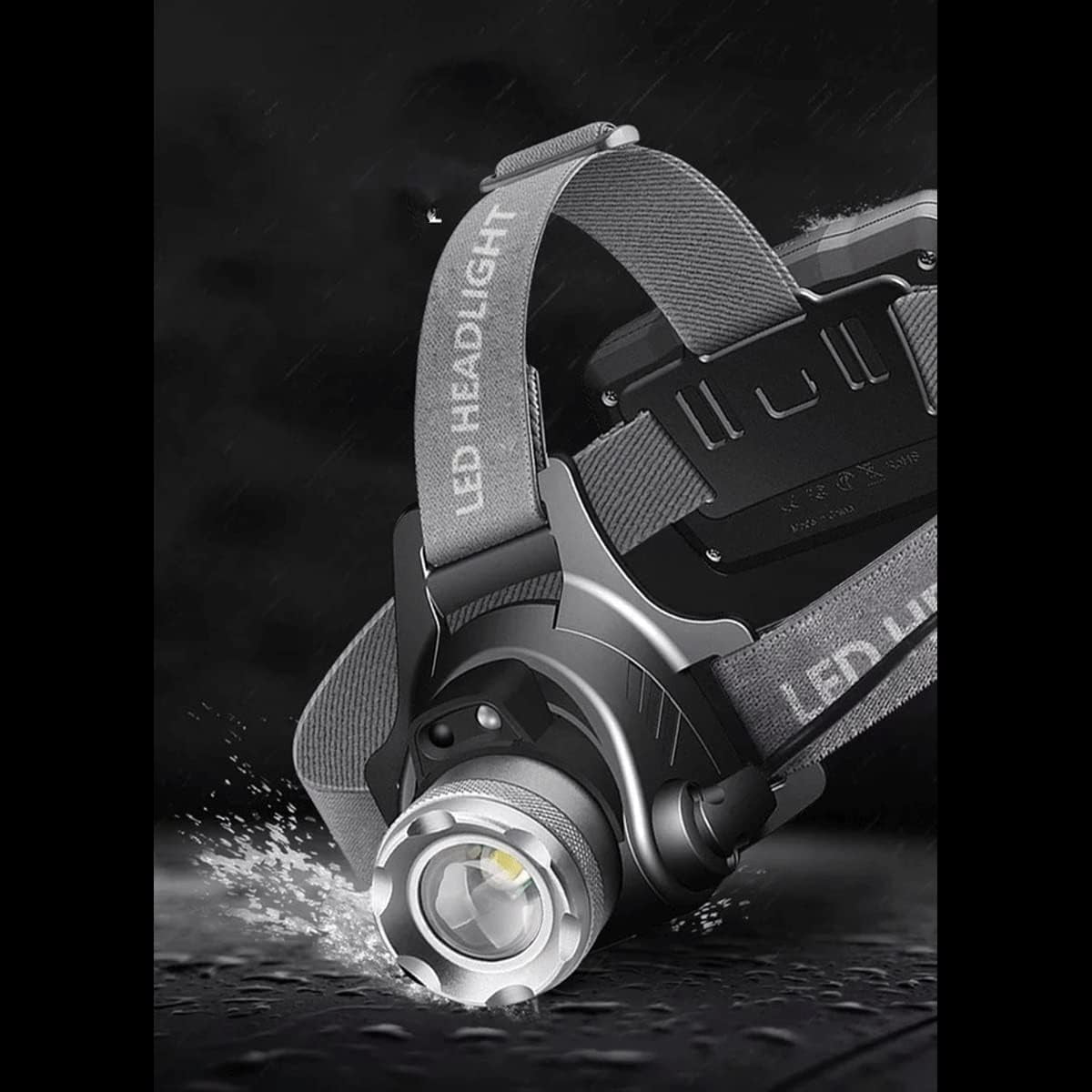 RKXQT Headlamp Rechargeable Flashlight Running Camping and Outdoor Headlamps Head Lamp for Adults and Kids Running Hiking Clim Fishing