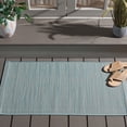 thumbnail image 2 of SAFAVIEH Courtyard Alana Contemporary Indoor/Outdoor Area Rug, 2' x 3'7", Aqua/Cream, 2 of 11