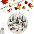 thumbnail image 6 of Christmas Embroidery Kit Christmas Embroidery Kits for Beginners with Pattern DIY Adult Kits Full Embroidery Hoop Kit with Needles and Thread Included, 6 of 6