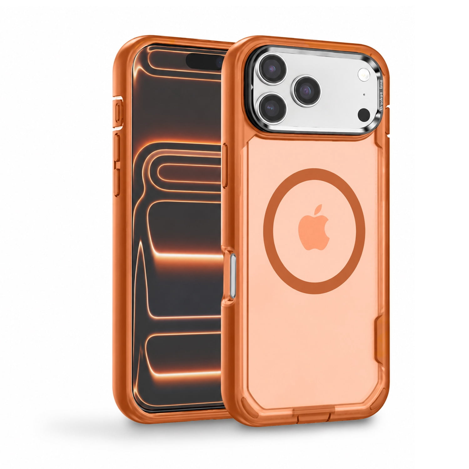 MagSafe Camera Stand Cover with Military-Grade Protection for iPhone 17 Pro Max - Orange