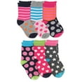 thumbnail image 5 of Jefferies Socks Girls Fashion Novelty Cute Stripe Animal Pattern Crew Socks 9 Pair Pack, 5 of 5