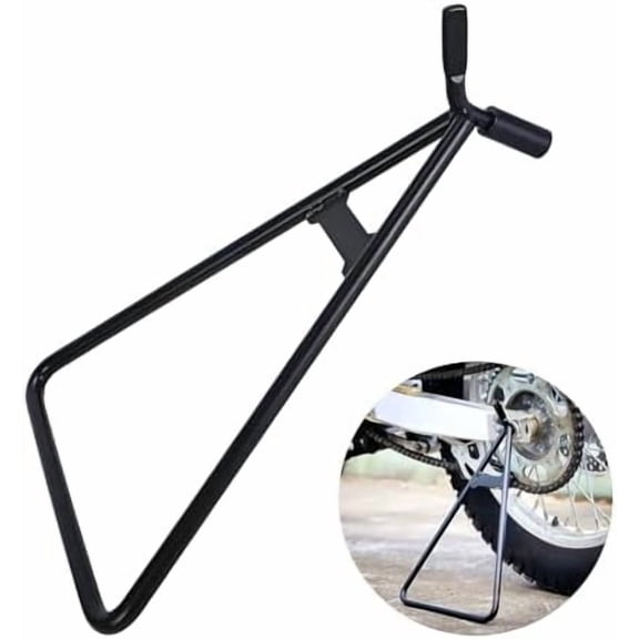 Motorcycle Triangle Stand, Heavy Duty Dirt Bike Triangle Kickstand Side Stand, Universal Rustproof Motorcycle Triangle Kickstand for Rear Wheel, Motorcycle Accessories