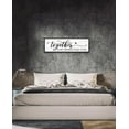 thumbnail image 2 of CDDposter Together is My Favorite Place to Be Sign: Couples Bedroom Wall Decor Above Bed Modern Framed Farmhouse Rustic Family Signs Master Bedroom Wall Decor Hanging Wall Plaques with Sayings 12x40, 2 of 7