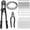 Style 1, variant on TooTaci 1/16" Wire Rope Kit, 200FT Black Vinyl Coated Stainless Steel Cable with Crimping Tool Kit & Turnbuckle for String Light Hanging, Clothesline