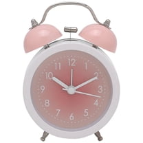 REGALWOVEN Metal Alarm Clock Gradient Colorful Design, Lound Clear Alarms for Bedroom, Living Room Pink 3.3"L x 2.0"W x 5.1"H