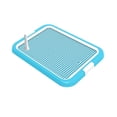 thumbnail image 4 of Caja de arena para perros, l para gatos, recipiente para inodoro, soporte para almohadilla de entrenamiento Deep Pee Loo Azul claro Zulema Bandeja sanitaria, 4 of 8