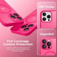 thumbnail image 6 of Magnetic Compatible with iPhone 16 Pro Case, Upgraded [Full Camera Protection] [Compatible with MagSafe] Protective Translucent Matte Women Girl Phone Case Cover, Hot Pink, 6 of 14