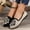 Black, variant on Women's Casual Knit Rose Embroidery Walking Shoes, Breathable Flat Design with Lightweight Sole and Cushion Comfort, Slip on Sneakers for Daily Wear