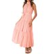 thumbnail image 1 of SAYOO Vestido de mujer, patrón de rayas, cuello halter, sin mangas, con lazo en la cintura, falda de una pieza para mujer SAYOO Casual, 1 of 7