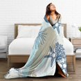 thumbnail image 5 of Kll Fleece Blanket Plush Throw Blanket Algae Corals And Seashells,Soft Fuzzy Cozy Flannel Blanket For Couch Sofa Bed.(80"X60"), 5 of 9