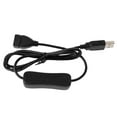 thumbnail image 4 of Data Sync USB 2.0 Extender Cord USB Extension Cable With ON OFF Switch for PC USB Fan LED Lamp USB Charger Raspberry Pi, 4 of 14