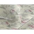 thumbnail image 3 of Ambesonne Flowers Vintage Quilted Bedspread Set 3 Pcs, Cottagecore Rose, Queen, Cream Pale Pink Blush, 3 of 4