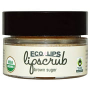 Ecolips Ecolips Organic Lip Scrub, Brown Sugar, 0.5 Ounce