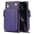 thumbnail image 1 of Funda tipo cartera para iPhone XR con tarjetero y correa para el hombro para mujer, 1 of 5