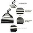 thumbnail image 3 of American Trends Baby Hats 0-6 Months Toddler Hat and Mittens for Newborn Baby Girls Baby Beanie Cotton Cap Black 0-6 Months, 3 of 4