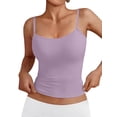 thumbnail image 2 of Womens Adjustable Camisole Sleeveless Square Neck Spaghetti Strap Tank Tops Basic Shirt XXL, 2 of 8