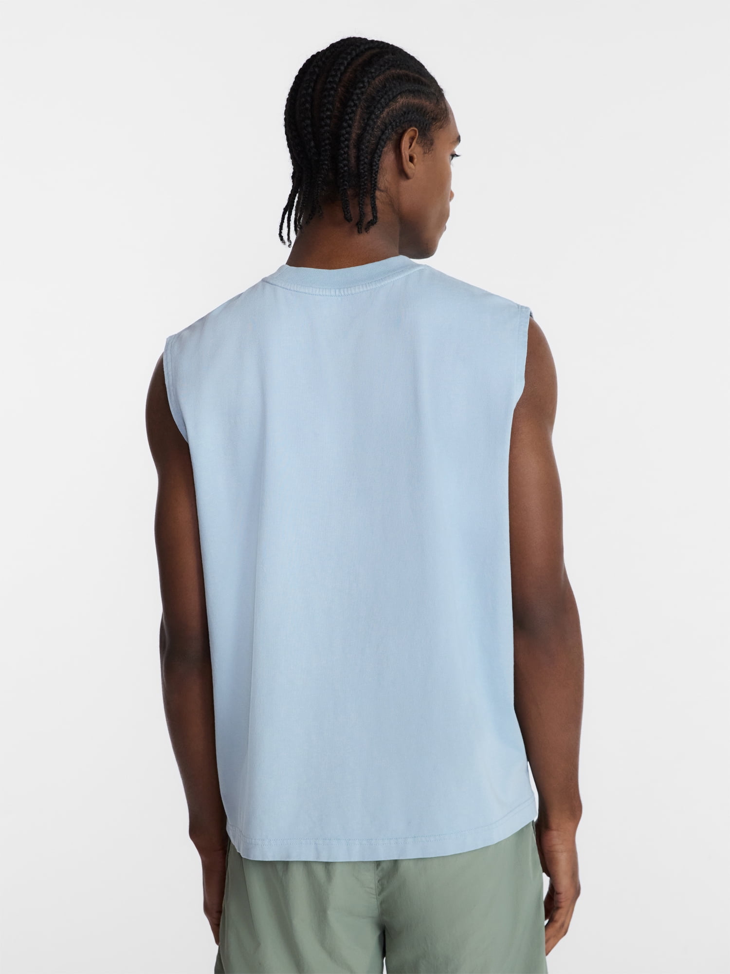 No Boundaries Boxy Fit Heavyweight Graphic Muscle Tank Top, Men's XS-5XL