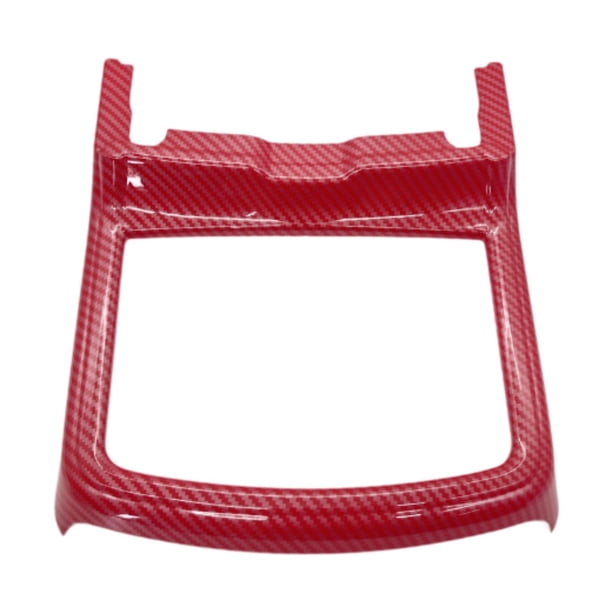 Marco decorativo para portavasos de agua, cubierta embellecedora, accesorios de repuesto, accesorio de fácil instalación para cargador Fibra de carbono roja