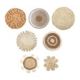 thumbnail image 1 of Cesta de pared tejida para colgar, manteles individuales tejidos, manteles individuales para cena, mantel, decoración de pared para café, taza, hotel, 1 of 7
