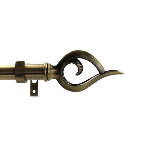 Urbanest Flame Single Curtain Rod And Hardware Set Walmart Com Walmart Com
