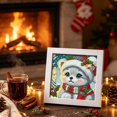 thumbnail image 3 of Christmas Diamond Art Kit, 7.09in Christmas printed canvas with Frame Holiday Craft Gift, 3 of 5