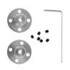 thumbnail image 2 of Acoplador de Eje de Motor de 2 Piezas, Piezas de Actualización de Acoplamiento de Brida Rígida Macarena Acoplamiento de brida rígida, 2 of 7