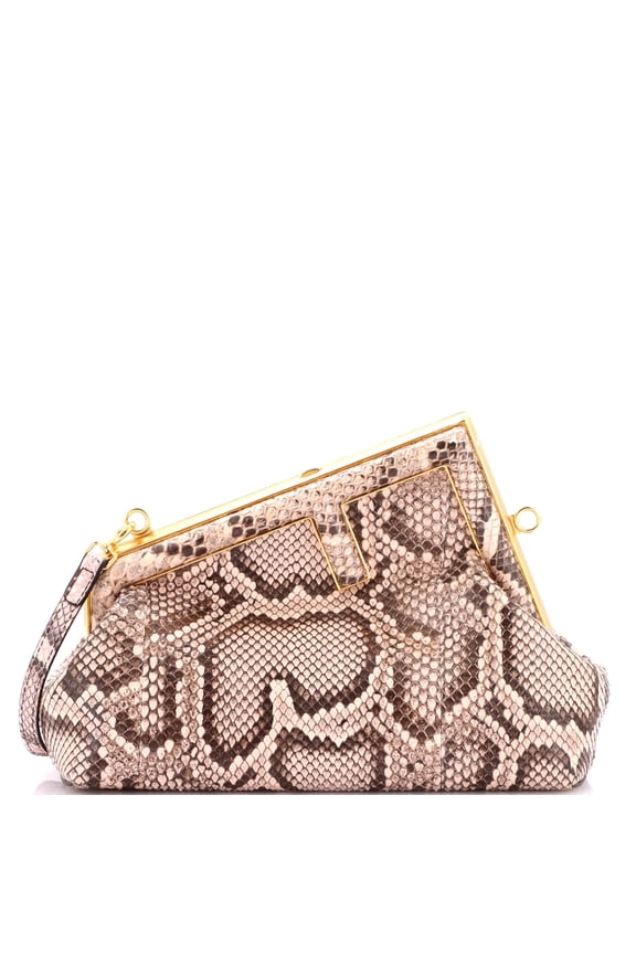 Pre-Owned First Bag Python Small By Rebag