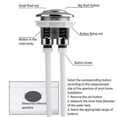 thumbnail image 4 of Universal Replacement Dual Flush Push Button For Toilet Cistern, 4 of 5