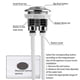 thumbnail image 4 of Universal Replacement Dual Flush Push Button For Toilet Cistern, 4 of 5