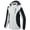 White-2, variant on NEIKU Women's Skiing Snowboarding Jackets Fleece Hood Mountain Snow Coat Black L
