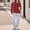 Red round neck relaxed sweatshirt women a1, variant on thefmos Women's Round Neck Loose Fit Pullover Sweatshirt Long Sleeve Solid Color Casual Top Trendy Fall Outfit, Black S