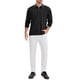 thumbnail image 2 of Camisa polo de golf de negocios de manga larga de ajuste regular para hombres, color sólido, talla L, negra, 2 of 6