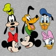 thumbnail image 2 of Boy's Mickey & Friends Buddies Lineup Graphic Tee Athletic Heather Small, 2 of 5