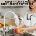thumbnail image 6 of Faucet Filter Bag, Faucet Water Filter Bag, Faucet Filter Cotton Bag for Kitchen Sink, Splash-Proof Kitchen Faucet Water Filters Bags, Cotton Filter Bag for Cold and Hot Water Faucet (100pcs), 6 of 8