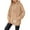 Beige, variant on Women's Furry Hooded Coat, ROSTORY CHILD Fashion Casual Long Sleeve Outerwear, Warm Plush Daily Wear Jacket, Army Green, L