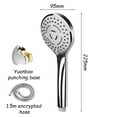 thumbnail image 5 of Chrome Finish Handshower Head, Water-Saving Eco-Performance With High Pressure Multiple Spray Settings For Your Bathroom Upgrade, 5 of 5