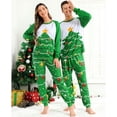 thumbnail image 2 of Grebrafan Matching Christmas Pajamas Set for Couples Men Green M, 2 of 7