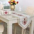 thumbnail image 4 of Embroidered Tablecloth Lace Table Cloth Rectangle Table Runner For Party Kitchen, 4 of 8