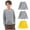 Gray, variant on 3 Pack Cotton Long Sleeve Tee Shirts Basic Crewneck T-Shirts for Boys/Girls/Toddlers Long-Sleeve T-Shirts