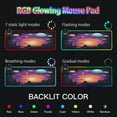 thumbnail image 5 of Wireless Charging Mouse Pad Large RGB Gaming Desk Mat 13 Light Modes Mousepad 35.4x15.7 Sun and Planet, 5 of 6