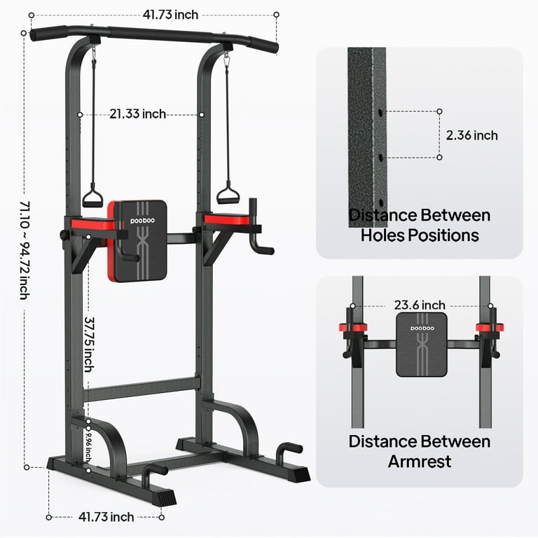 Power Tower Exercise Equipment, Power Tower Pull Up Bar, Power Tower Dip  Station,Power Tower Workout, Multi-Function Strength Training Equipment for