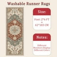 thumbnail image 6 of Hallway Runner Rug 2'x6' Washable Area Rugs Non Slip Laundry Rug Runner Floor Carpet Runners for Hallways Entryway Laundry Room Kitchen, 6 of 11