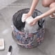 thumbnail image 3 of Artefacto de baño de pies de viaje con lavabo de agua plegable portátil, se puede usar como lavabo, lavabo de cubo, lavabo, al aire libre se puede usar para contener agua, 35 * 22 cm, 3 of 5
