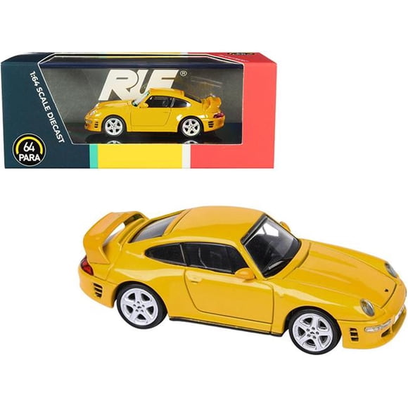 Paragon PA-55372 2.5 x 2 in. 1-64 Scale RUF CTR2 Diecast Model Car, Blossom Yellow