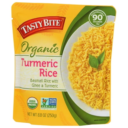Tasty Bite Organic Turmeric Rice 8.8 Ounce, Pack Of 12