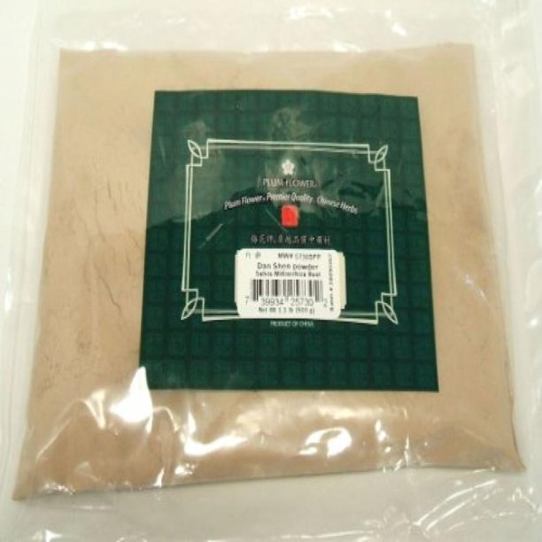 Salvia Miltiorrhiza Root Powder / Red Sage Root / Dan Shen, 1.1lb