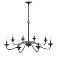 thumbnail image 5 of Millennium Lighting Inc Millennium Lighting Delvona 8-Light Chandelier in Modern Gold or Matte Black Matte-Black, 5 of 10