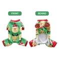 thumbnail image 4 of Pijamas navideños para perros Ropa para mascotas Disfraces navideños para perros Monos para cachorros (verde), 4 of 7
